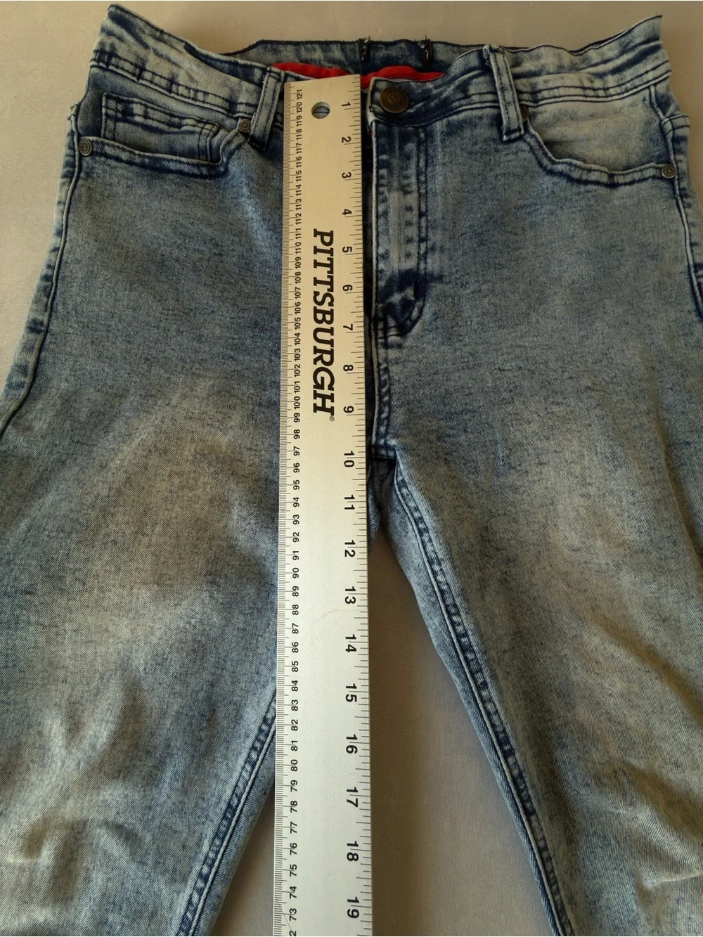 Slim Fit Men's Light Blue Washed Jeans